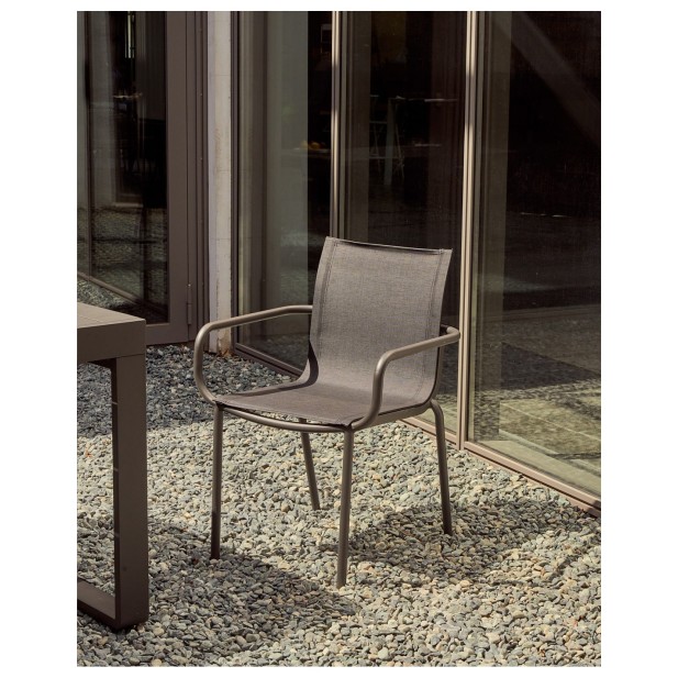 Silla de exterior apilable Galdana de... Silla de exterior apilable Galdana de...