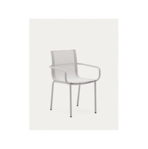 Silla de exterior apilable Galdana de aluminio con...