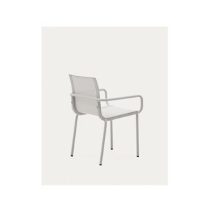 Silla de exterior apilable Galdana de aluminio con... 2