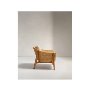 Butaca Galea de madera maciza de teca y ratán sintético... 2