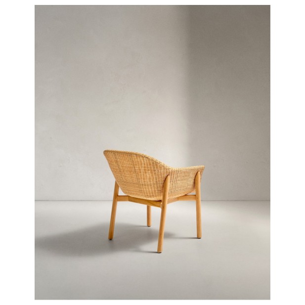 Silla Galea de madera maciza de teca...