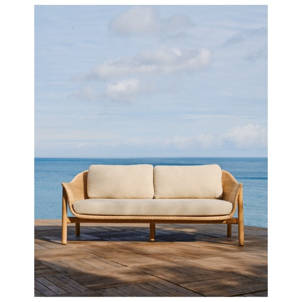 Sofá Galea de 2 plazas de madera...