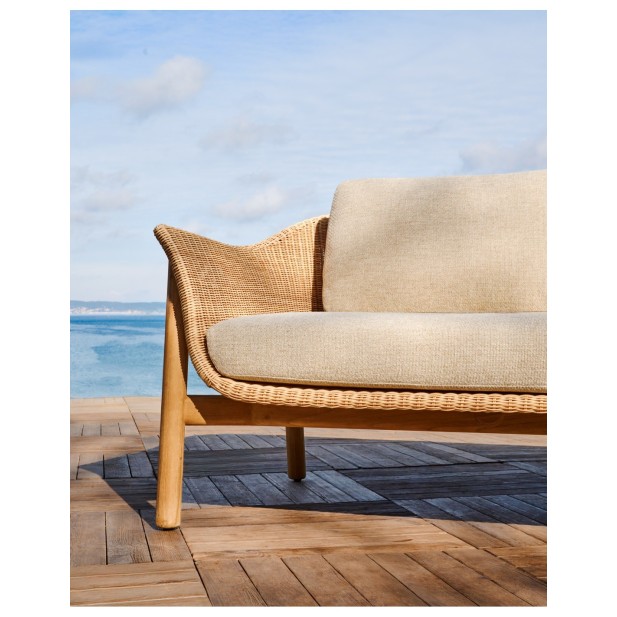 Sofá Galea de 2 plazas de madera...