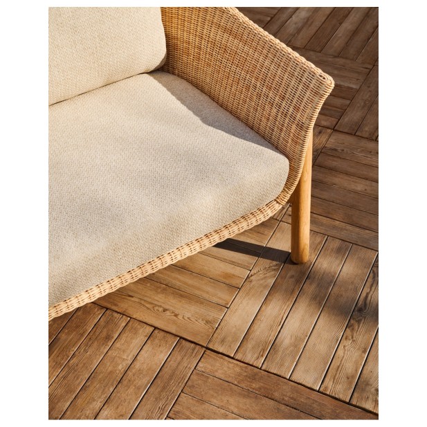 Sofá Galea de 2 plazas de madera...