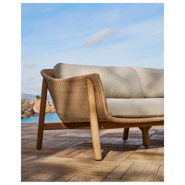 Sofá Galea de 3 plazas de madera...