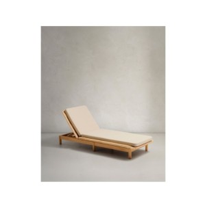 Tumbona Galea de madera maciza de teca y ratán sintético...