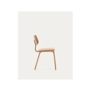 Silla Gena de chapa de roble y madera de caucho - Kave Home 2