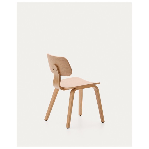 Silla Gena de chapa de roble y madera... Silla Gena de chapa de roble y madera...