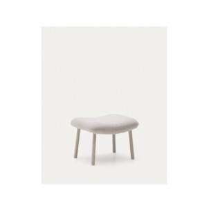 Reposapiés Inari beige y acero acabado pintado beige 60 x...