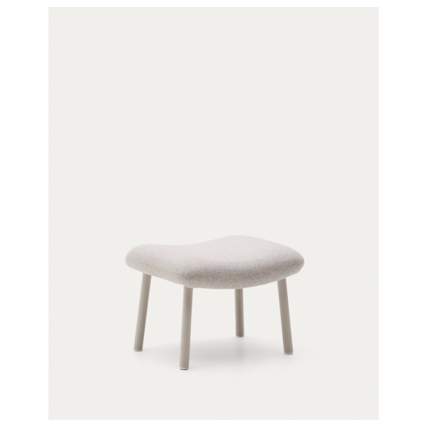 Reposapiés Inari beige y acero acabado pintado beige 60 x 50 cm FSC Mix Credit - Kave Home