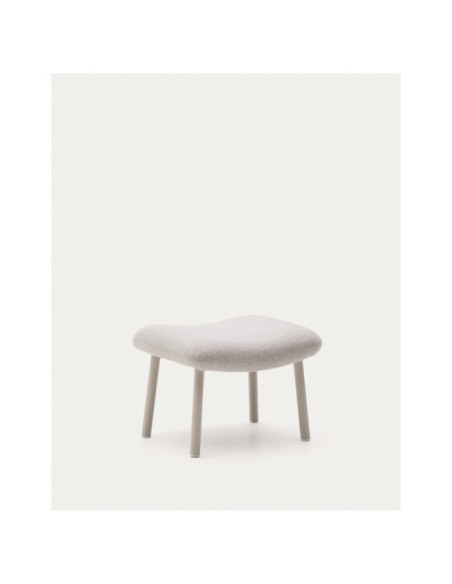 Reposapiés Inari beige y acero acabado pintado beige 60 x 50 cm FSC Mix Credit - Kave Home