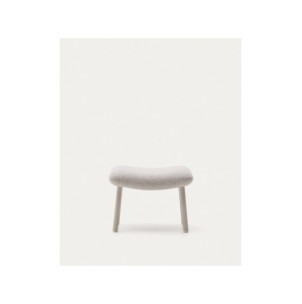 Reposapiés Inari beige y acero acabado pintado beige 60 x... 2