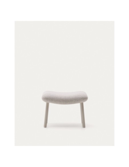 Reposapiés Inari beige y acero acabado pintado beige 60 x 50 cm FSC Mix Credit - Kave Home