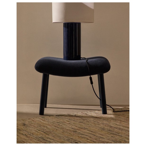 Reposapiés Inari azul y acero acabado... Reposapiés Inari azul y acero acabado...