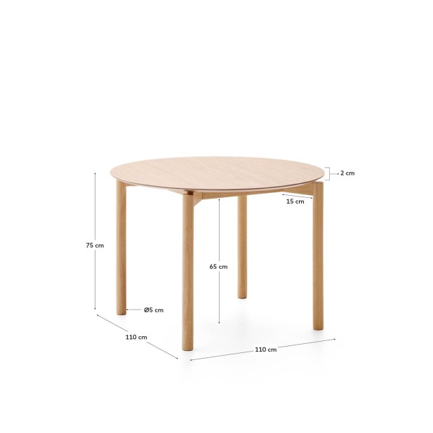 Mesa redonda Indara de chapa de... Mesa redonda Indara de chapa de...