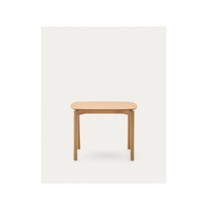 Mesa cuadrada Indara de chapa de fresno y madera maciza... 2