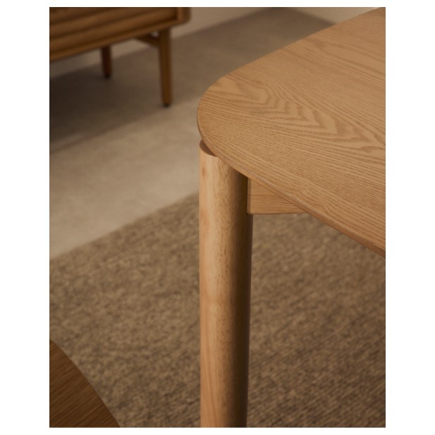 Mesa Indara de chapa de fresno y... Mesa Indara de chapa de fresno y...