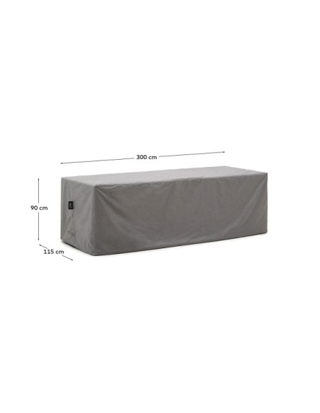 Funda protectora Iria para mesa rectangular grande de exterior máx. 300 x 115 cm - Kave Home