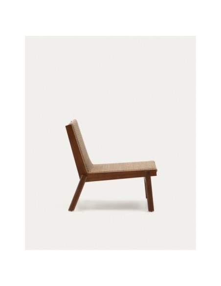 Sillón Itani de madera maciza de acacia y ratán sintético FSC 100% - Kave Home