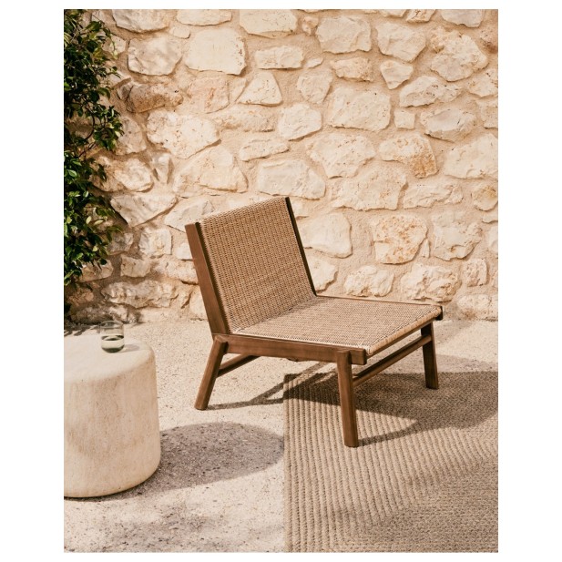 Sillón Itani de madera maciza de...