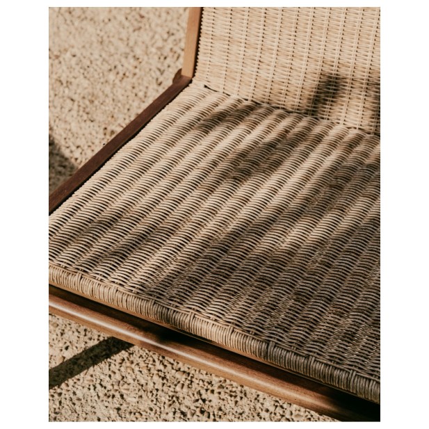 Sillón Itani de madera maciza de...