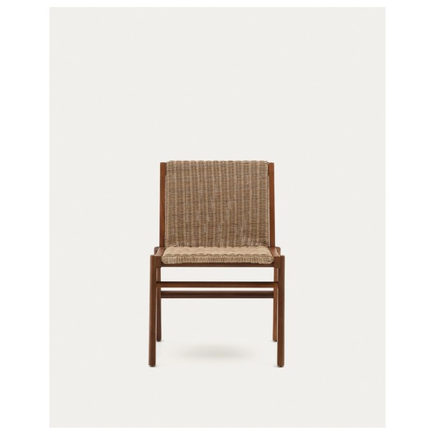 Silla Itani de madera maciza de...