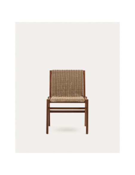 Silla Itani de madera maciza de acacia y ratán sintético FSC 100% - Kave Home