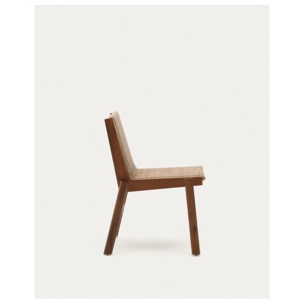 Silla Itani de madera maciza de...