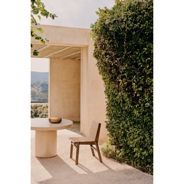 Silla Itani de madera maciza de...