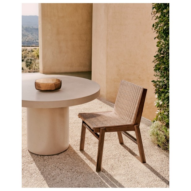 Silla Itani de madera maciza de...