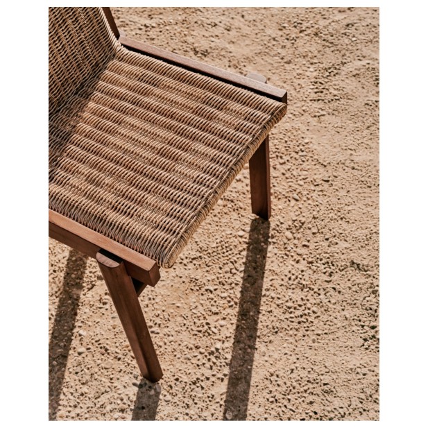 Silla Itani de madera maciza de...