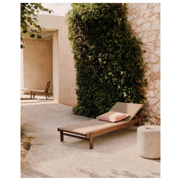 Tumbona Itani de madera maciza de...