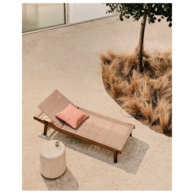 Tumbona Itani de madera maciza de...