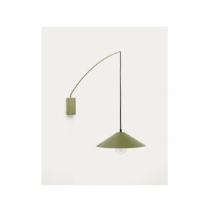 Aplique Kally de metal con acabado pintado verde - Kave Home