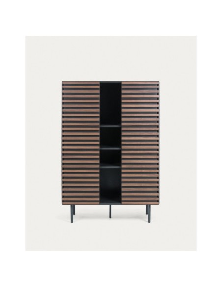 Aparador alto Kesia con chapa de nogal 105 x 155 cm - Kave Home