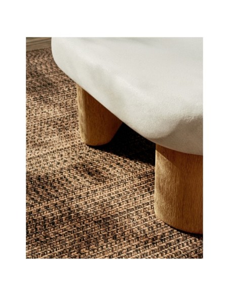 Mesa de centro Labra de cemento y madera de acacia 140 x 70 cm - Kave Home