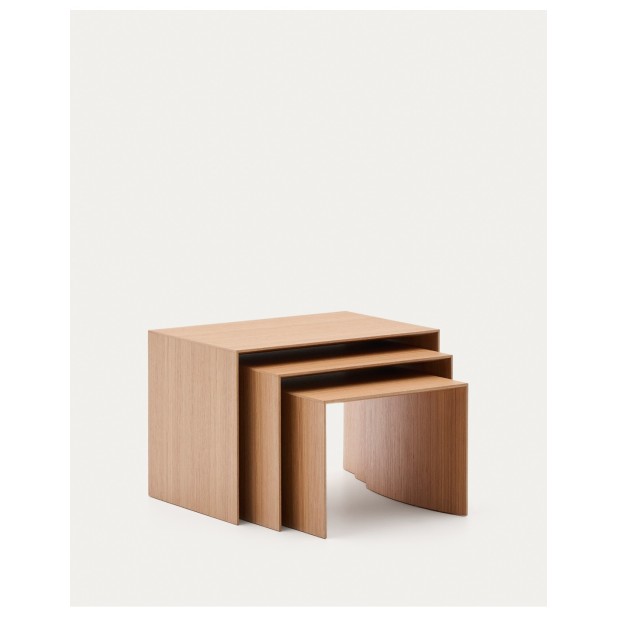 Set Litto de 3 mesas nido de chapa de... Set Litto de 3 mesas nido de chapa de...