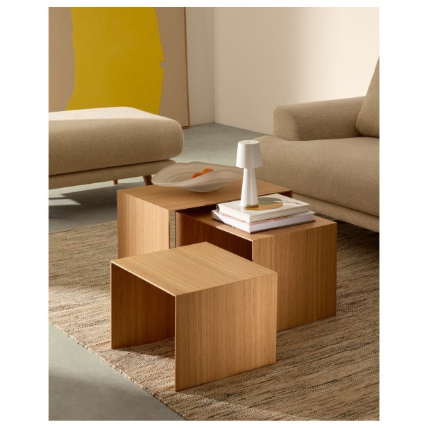 Set Litto de 3 mesas nido de chapa de... Set Litto de 3 mesas nido de chapa de...