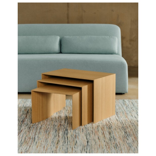 Set Litto de 3 mesas nido de chapa de... Set Litto de 3 mesas nido de chapa de...