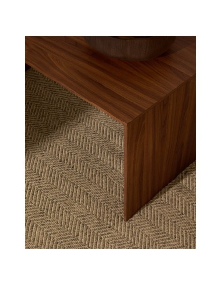 Mesa de centro Litto de chapa de nogal 90 x 45 cm - Kave Home