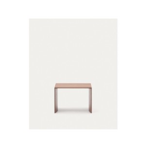 Mesa auxiliar Litto de chapa de nogal 55 x 40 cm - Kave Home