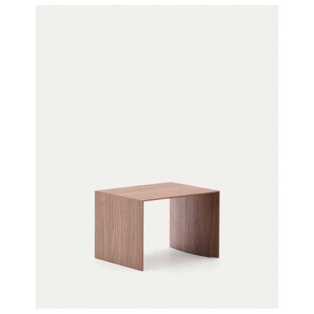 Mesa auxiliar Litto de chapa de nogal... Mesa auxiliar Litto de chapa de nogal...