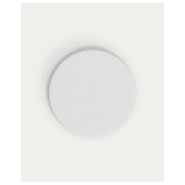 Sobre de mesa redondo Lura de cemento blanco Ø70cm - Kave Home