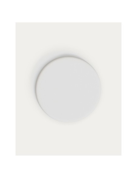Sobre de mesa redondo Lura de cemento blanco Ø70cm - Kave Home