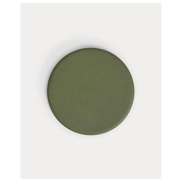 Sobre de mesa redondo Lura de cemento verde Ø70cm - Kave Home