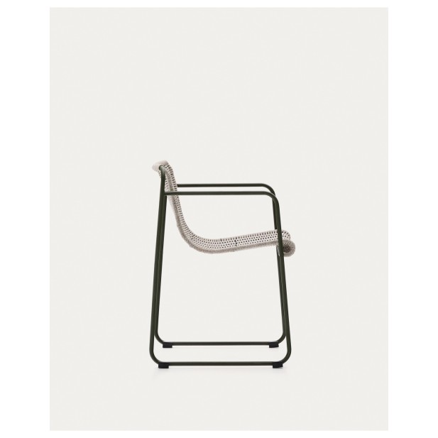 Silla apilable Maurina de acero...