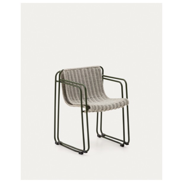 Silla apilable Maurina de acero...