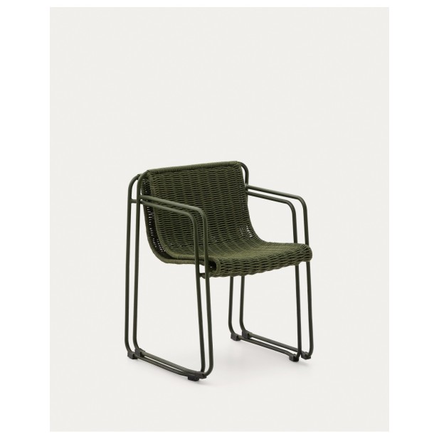 Silla apilable Maurina de acero...