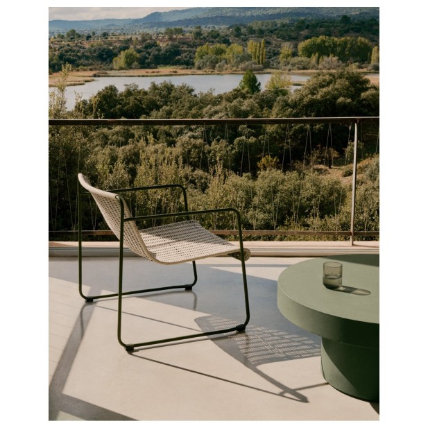 Sillón Maurina de acero galvanizado...