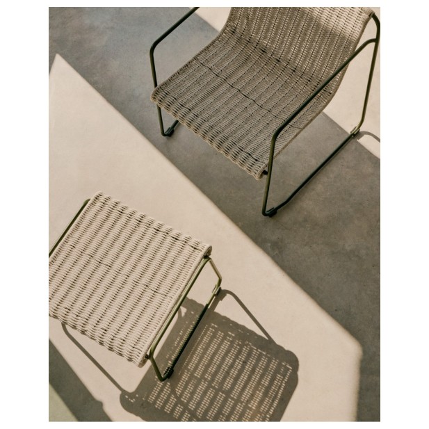 Sillón Maurina de acero galvanizado...